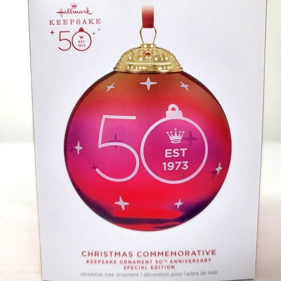 Hallmark Ornament 2023 Christmas Commemorative 50th Anniversary Special Edition - Picture 1 of 5